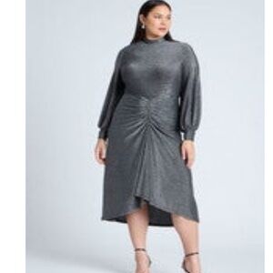 Eloquii Black Metallic Dress